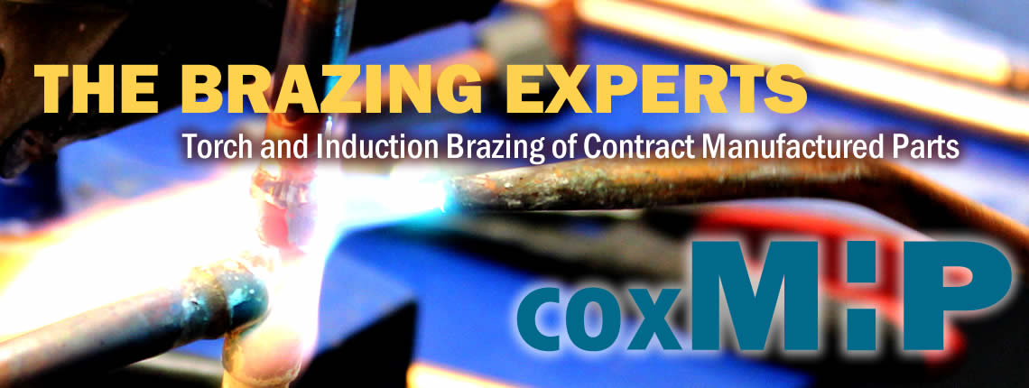 CoxMHP provides brazing services for all types of contract manufacturing and product assembly jobs. CoxMHP can provide a quote in response to an RFQ for torch or induction brazing.