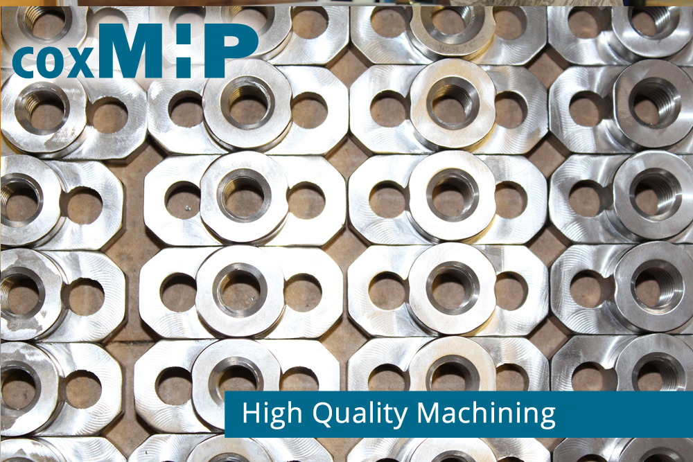 High quality machining of contract manufactured parts.